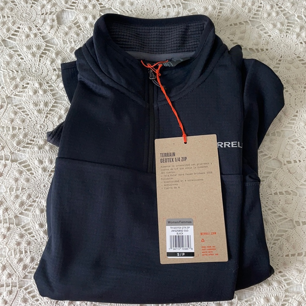 Merrell Terrain Geotex 1/4 Zip Black Fleece